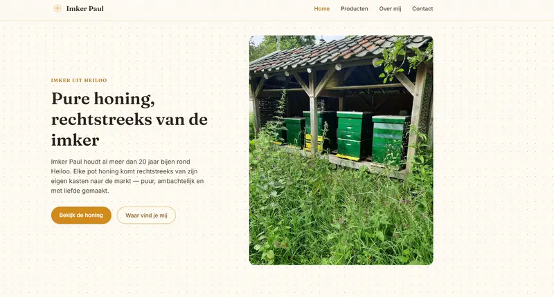 Imker Paul — Lokale ondernemer — imker & streekhoning